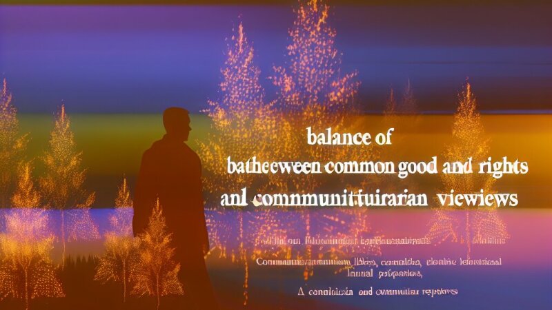 Bendrojo gėrio ir teisių santykio analizė liberalių ir komunitarinių požiūrių kontekste