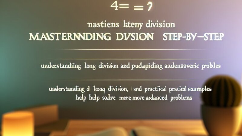 Dalyba kampu (II pamoka): žingsnis po žingsnio ilgasis dalijimas