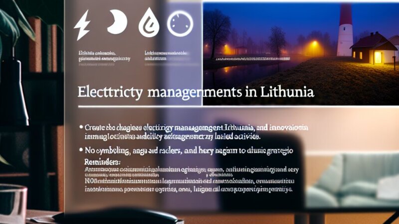 Elektros ūkio valdymo iššūkiai ir sprendimai Lietuvoje