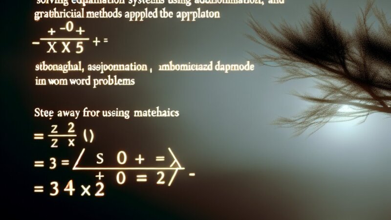 Lygčių sistemų sprendimo metodai ir taikymas tekstiniuose uždaviniuose