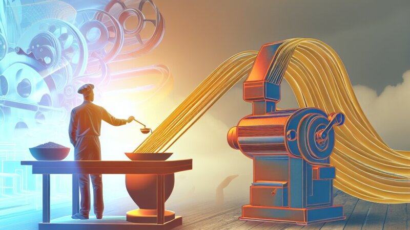 Makaronų gamyba: nuo tradicijų iki šiuolaikinių technologijų