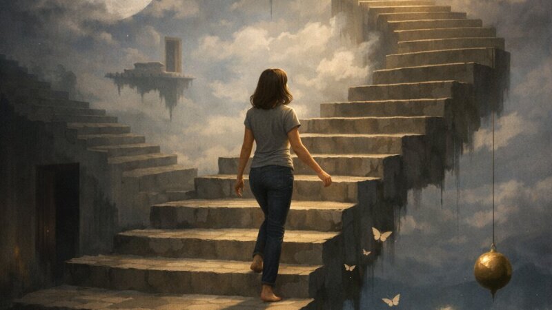 Sapnų reikšmė: ką simbolizuoja lipimas laiptais sapnuose?